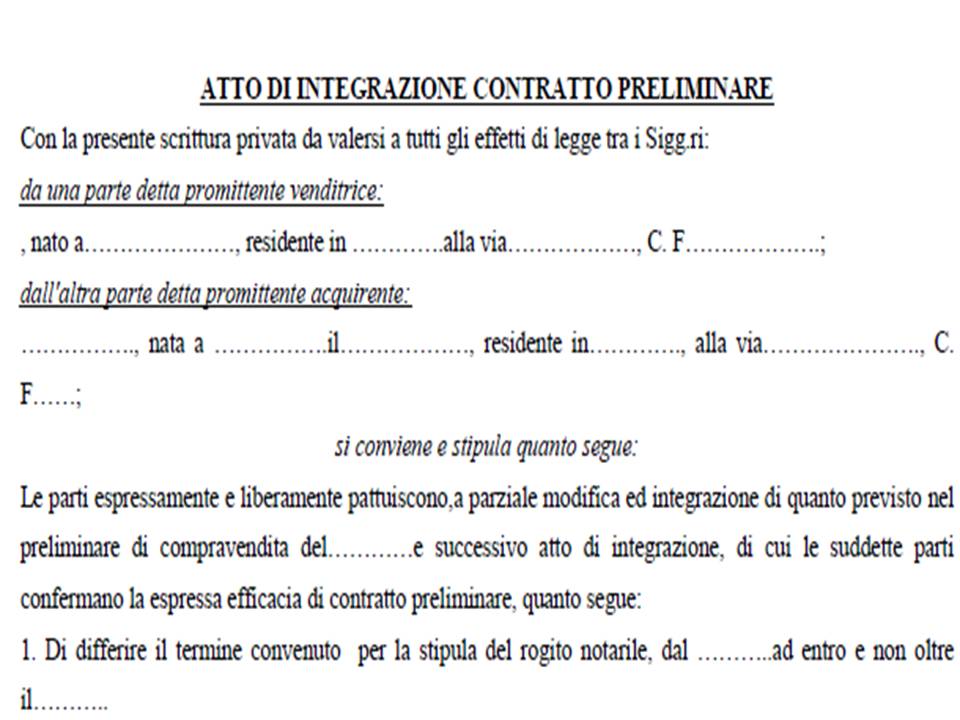 Atto Di Provenienza Immobile Fac Simile