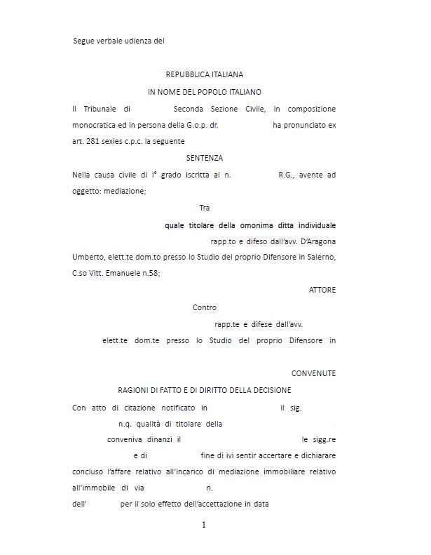 Fac simile lettera separazione consensuale 2015